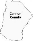 Cannon County Map Tennessee