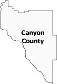 Canyon County Map Idaho