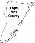 Cape May County Map New Jersey
