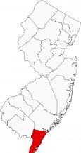 Cape May County Map New Jersey Locator