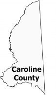 Caroline County Map Maryland