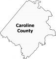 Caroline County Map Virginia