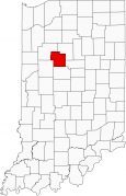 Carroll County Map Indiana Locator