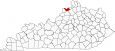 Carroll County Map Kentucky Locator