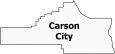 Carson City Map Nevada