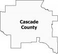 Cascade County Map Montana