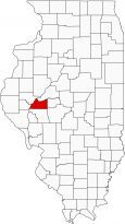 Cass County Map Illinois