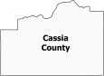 Cassia County Map Idaho
