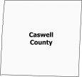 Caswell County Map North Carolina