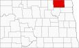 Cavalier County Map North Dakota Locator