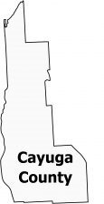 Cayuga County Map New York