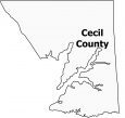 Cecil County Map Maryland