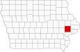 Cedar County Map Iowa Locator
