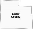 Cedar County Map Missouri