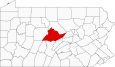 Centre County Map Pennsylvania Locator