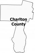 Charlton County Map Georgia