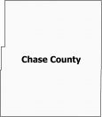 Chase County Map Kansas