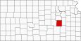 Chase County Map Kansas Inset