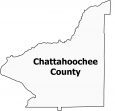 Chattahoochee County Map Georgia