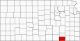 Chautauqua County Map Kansas Inset
