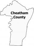 Cheatham County Map Tennessee
