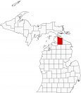 Cheboygan County Map Michigan Locator