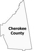 Cherokee County Map Alabama