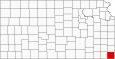 Cherokee County Map Kansas Inset