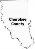 Cherokee County Map Texas