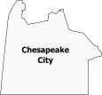 Chesapeake City Map Virginia