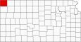 Cheyenne County Map Kansas Inset