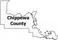 Chippewa County Map Michigan