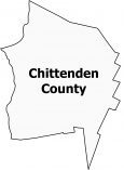 Chittenden County Map Vermont