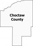 Choctaw County Map Mississippi