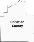 Christian County Map Illinois Locator