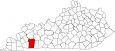 Christian County Map Kentucky Locator