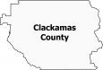Clackamas County Map Oregon