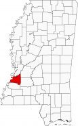 Claiborne County Map Mississippi Locator