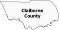 Claiborne County Map Tennessee