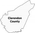 Clarendon County Map South Carolina