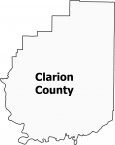 Clarion County Map Pennsylvania