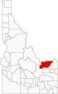 Clark County Map Idaho Locator