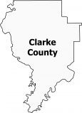 Clarke County Map Alabama
