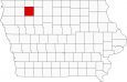 Clay County Map Iowa Locator