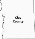 Clay County Map Minnesota
