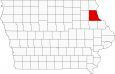 Clayton County Map Iowa Locator