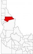Clearwater County Map Idaho Locator