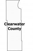 Clearwater County Map Minnesota