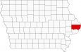 Clinton County Map Iowa Locator