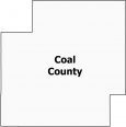 Coal County Map Oklahoma